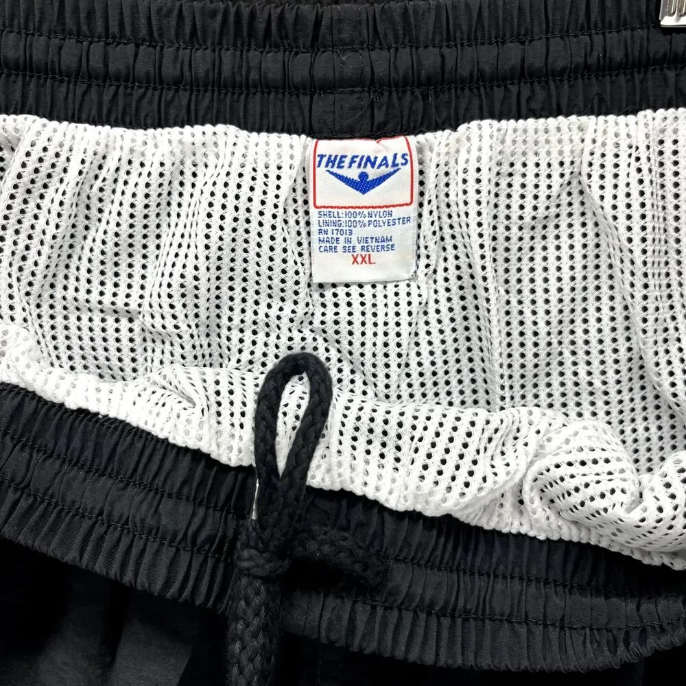 The Finals Shorts Mens‎ 2XL Black Trunk Deck Logo Lined Drawstring Swimwear